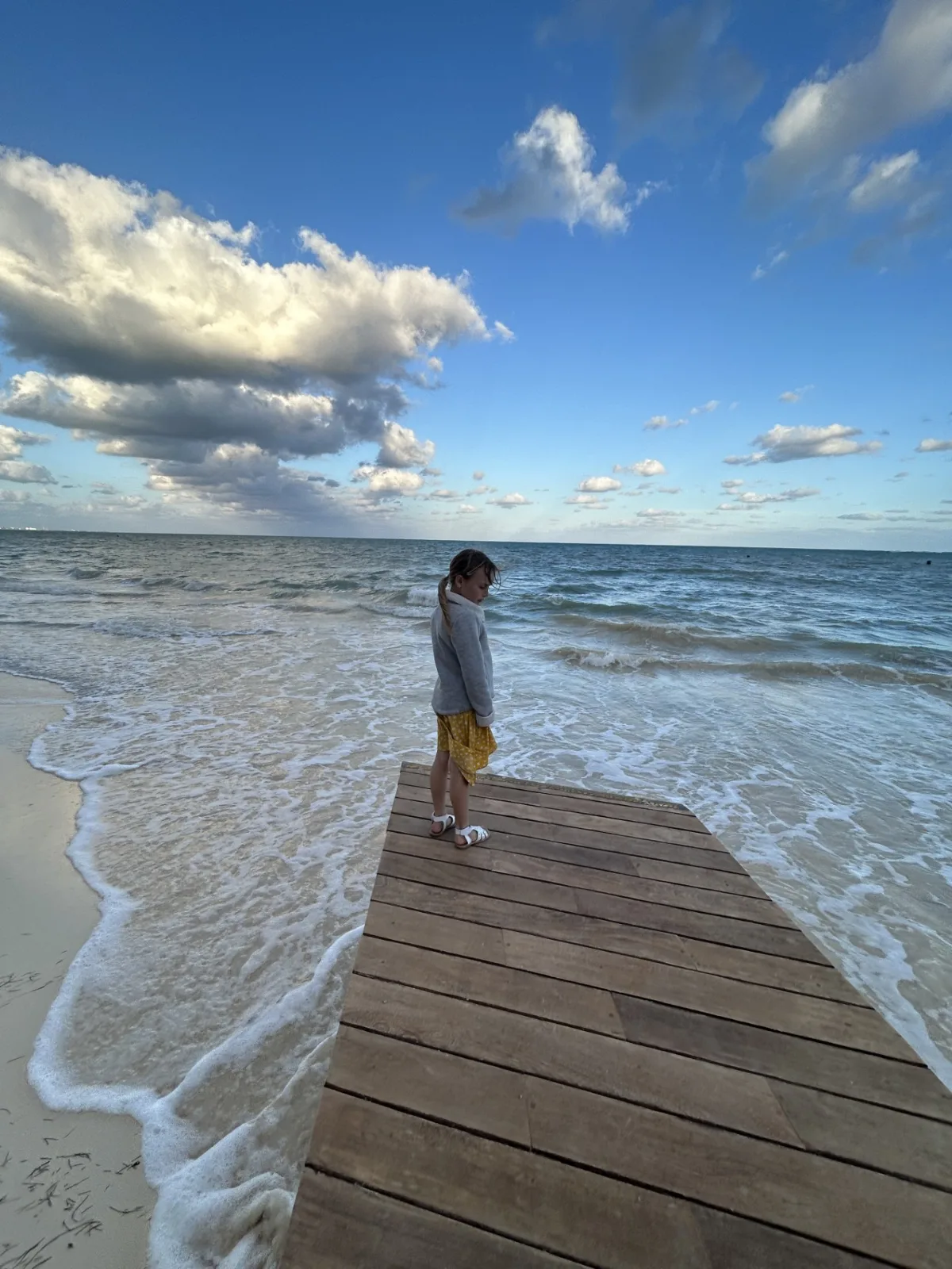 Overlooking the ocean at the Hilton Cancun