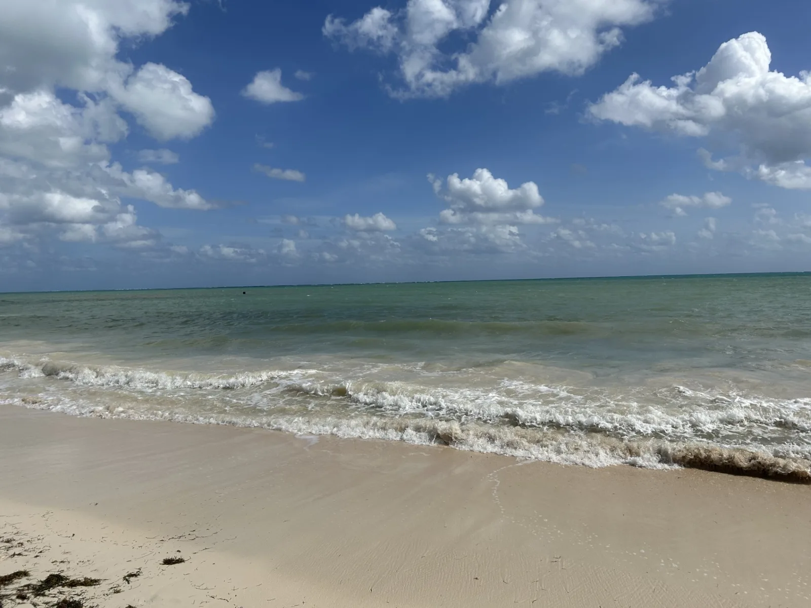 The ocean and beach at Hilton Cancun